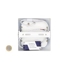 Plafón LED techo cuadrado 12x12x4cm 6W blanco