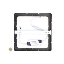 Plafón LED techo cuadrado 22'5x22'5x4cm 18W plata