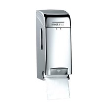 Portarrollos doble rollo 0,9kg gris Mediclinics