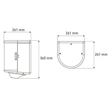 Dispensador toalla bobina gris 25cm Mediclinics