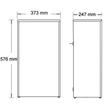 Papelera baño abierta 53L satinado Mediclinics