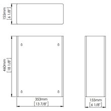 Papelera baño abierta 25L satinado Mediclinics