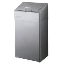 Papelera higiénica doble tapa 18L gris Mediclinics