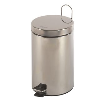 Papelera circular pedal 5L satinado Mediclinics