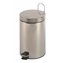 Papelera circular pedal 5L satinado Mediclinics