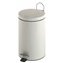 Papelera circular pedal 3L blanco Mediclinics