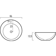 Lavabo sobre encimera 45 Artistic GME