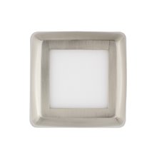 Plafón LED techo cuadrado 12x12x4cm 6W plateado