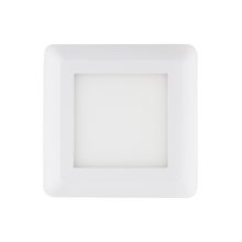 Plafón LED de techo cuadrado 12x12x4cm 6W blanco