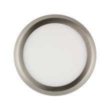Plafón LED de techo redondo Ø17x4cm 12W plateado