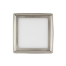 Plafón LED techo cuadrado 17x17x4cm 12W plateado