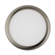 Plafón LED techo redondo Ø22'5x4cm 18W plateado