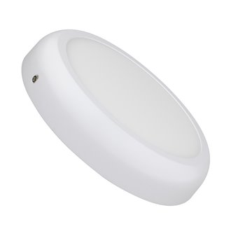 Plaf&oacute;n LED techo redondo &Oslash;22'5x4cm 18W blanco