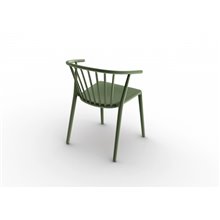 Pack de 2 sillas con brazos gris verdoso Woody...