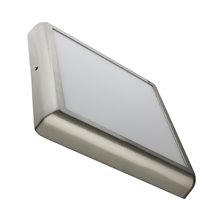 Plafón LED techo cuadrado 30x30x4cm 24W plata