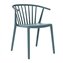 Set de 2 sillas con reposabrazos en azul retro Woody Resol