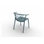 Set de 2 sillas con reposabrazos en azul retro Woody Resol