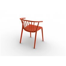 Set de 2 sillas con brazos en rojo Woody Resol
