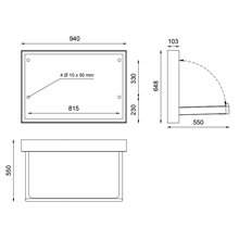Cambiapañales horizontal adosado NOFER