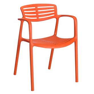 Set de 2 sillas naranja Toledo Aire Resol