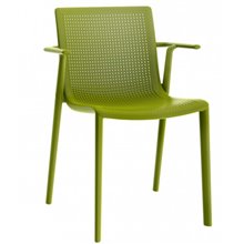 Pack de 2 sillas con brazos verde Beekat Resol