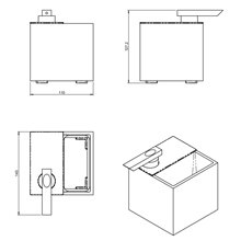 Portacepillos con dispensador blanco the grid...
