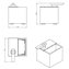 Portacepillos con dispensador blanco the grid COSMIC