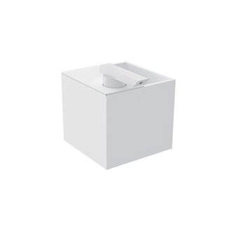 Portacepillos con dispensador blanco the grid COSMIC