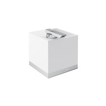 Portacepillos con dispensador pared cromo the grid COSMIC
