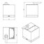 Portacepillos con dispensador pared blanco the grid COSMIC