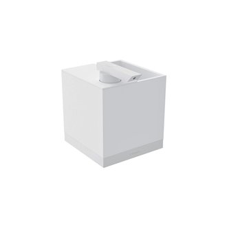 Portacepillos con dispensador pared blanco the grid COSMIC