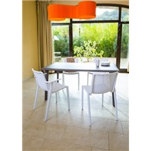 Set de 2 sillas chocolate Netkat Resol