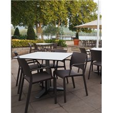 Set de 2 sillas negras apilables New Fiona Resol