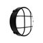Plaf&oacute;n LED rejilla circular IP44 &Oslash;22x9cm negro