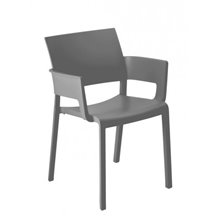 Pack de 2 sillas con brazos gris Fiona Resol