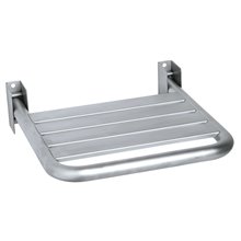 Asiento abatible satinado acero inox Mediclinics