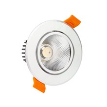 Foco LED circular direccionable Ø6'5x5cm 3W plata