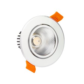 Foco LED circular direccionable &Oslash;8'5x5'5cm 7W plata