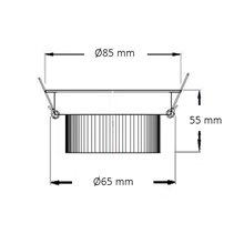 Foco LED circular direccionable Ø8'5x5'5cm 7W...
