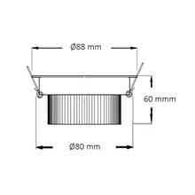 Foco LED circular direccionable Ø8'8x6cm 7W negro