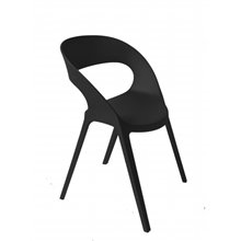 Silla negra CARLA de Resol