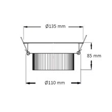 Foco LED circular direccionable Ø13'5x8'5cm 15W blanco
