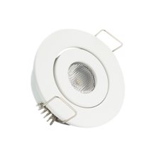 Foco LED circular direccionable Ø5'3x2'5cm 1W blanco