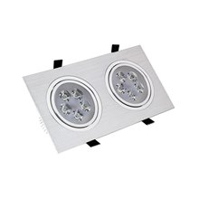 Foco LED direccionable 23x12x7cm 10W plata