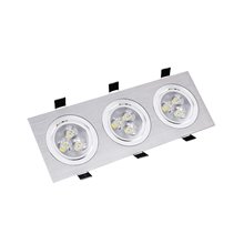Foco LED direccionable 25x9'2x4'5cm 9W plata