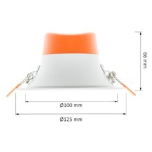 Foco Downlight LED UGR19 Ø12'5x6'6cm 10W
