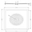 Plato de ducha fibra de vidrio blanco Mediclinics