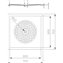 Plato de ducha fibra de vidrio blanco Mediclinics