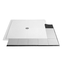 Plato de ducha fibra de vidrio blanco Mediclinics