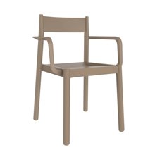 Silla con brazos gris oscuro DANNA de Resol